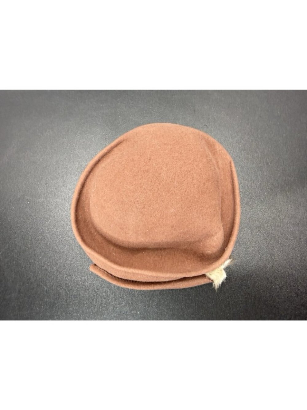 Geo W Bollman Co. Women's Excello Pillbox Hat Tan 100% Wool Felt - Picture 3 of 12
